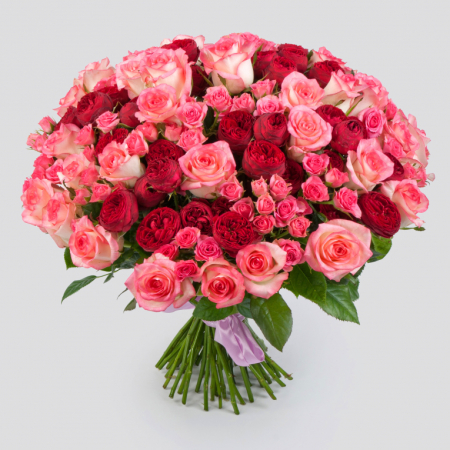 Букет из 51 розы Сезон страсти
