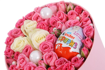 Букет Таинственная муза в шляпной коробке