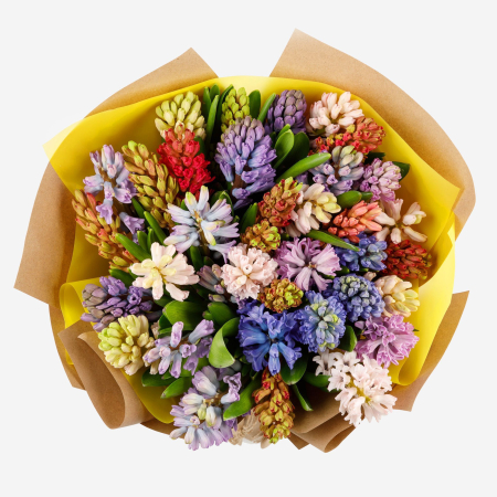 Букет гиацинтов Весенний ветер (35 шт)