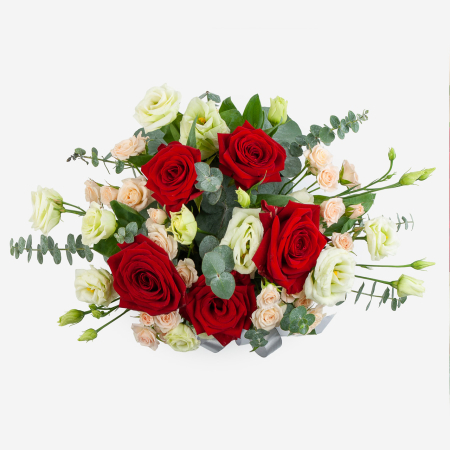 Композиция в кашпо Пылкие чувства