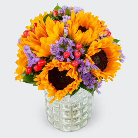 Букет невесты с подсолнухами Вита