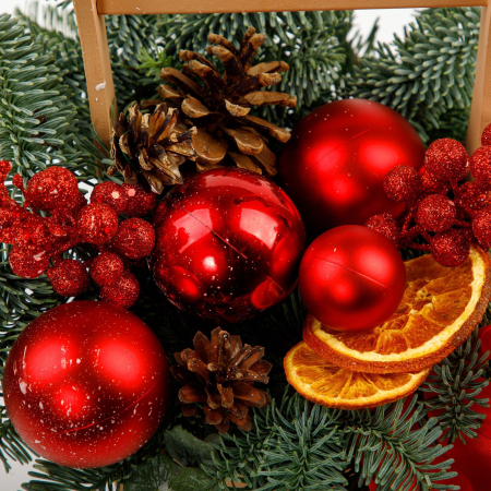 Композиция в кашпо Пряный глинтвейн