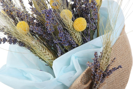 Букет с лавандой Звездные узоры