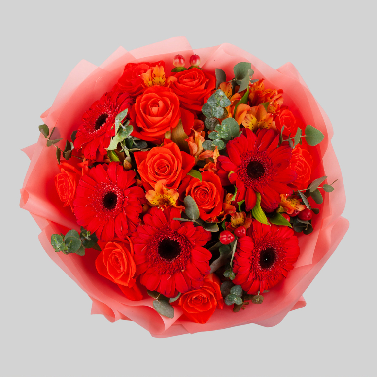 Букет Алый рассвет