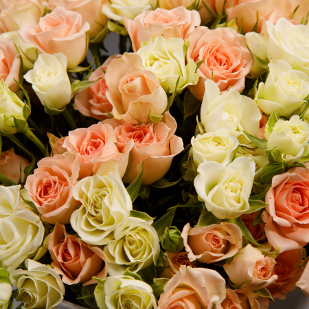 Букет в коробке Легкий румянец