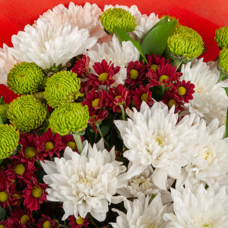 Букет из хризантем Осеннее очарование