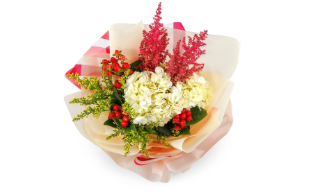 Букет с гортензией Счастье по рецепту