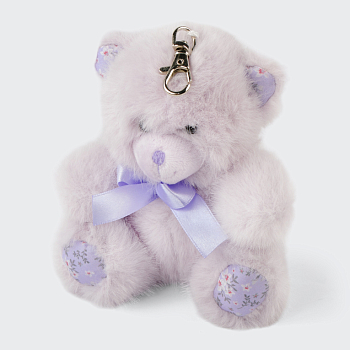 Брелок «Мишка Флер» (сиреневый)