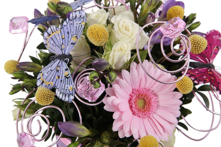 Букет Незабываемое впечатление в шляпной коробке