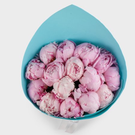 Букет из 15 пионов Светлые чувства