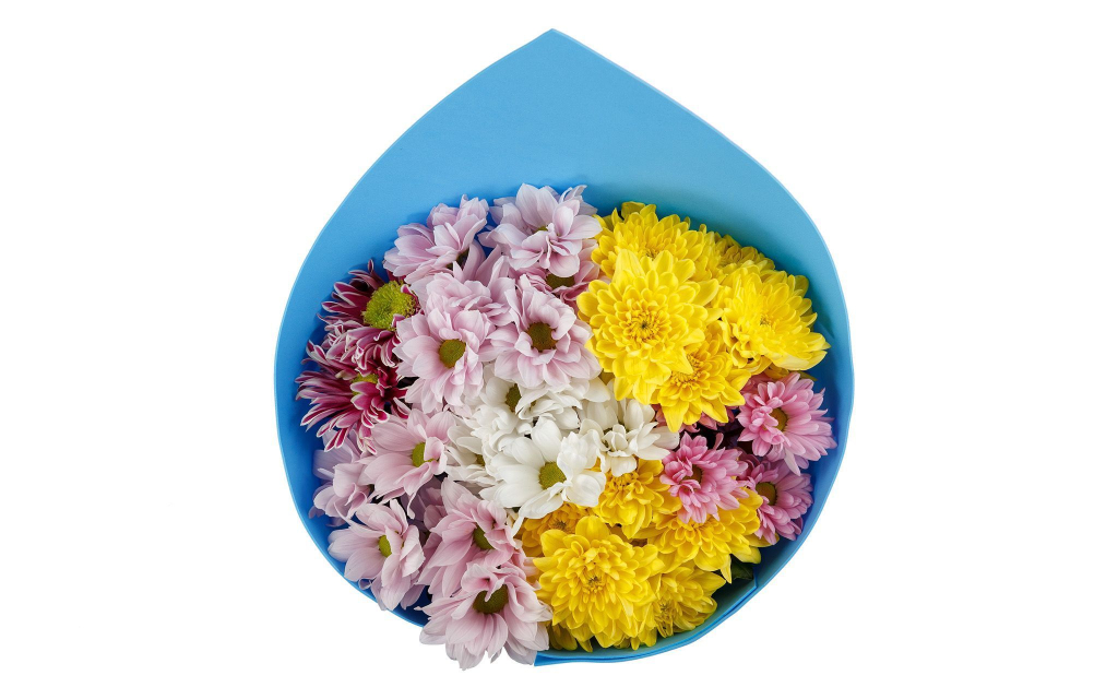 Букет из хризантем Звездное небо (мини)