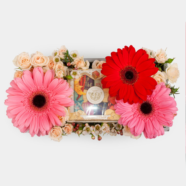 Композиция в кашпо Сладкое послание