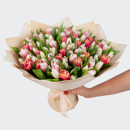 Букет 101 тюльпан Сны феи