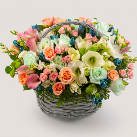 Букет в корзине Прекрасная дама