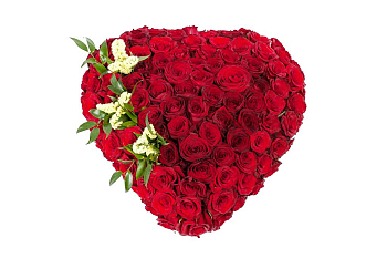 Букет Горячее сердце