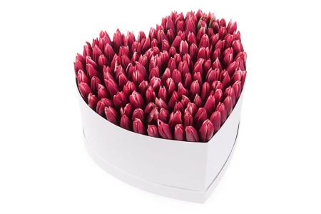 Композиция Весеннее вдохновение (макси), алая