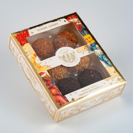 Набор шоколадных гранд трюфелей «Счастье» №1 (6 шт.) 