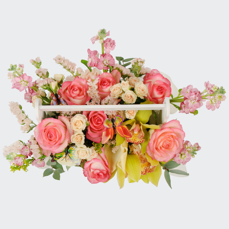 Букет в кашпо Цветочная фея