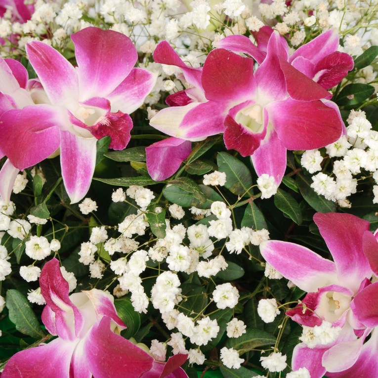 Букет в корзине Небесный пожар