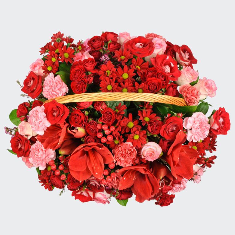 Букет в корзине Посмотри на меня