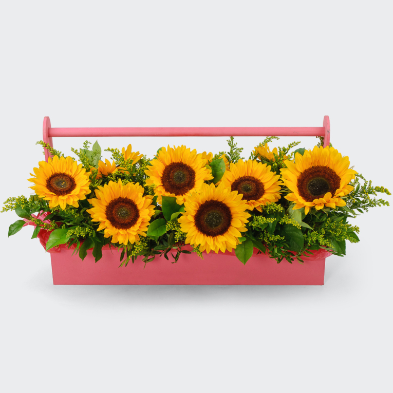 Композиция в кашпо Золото полей