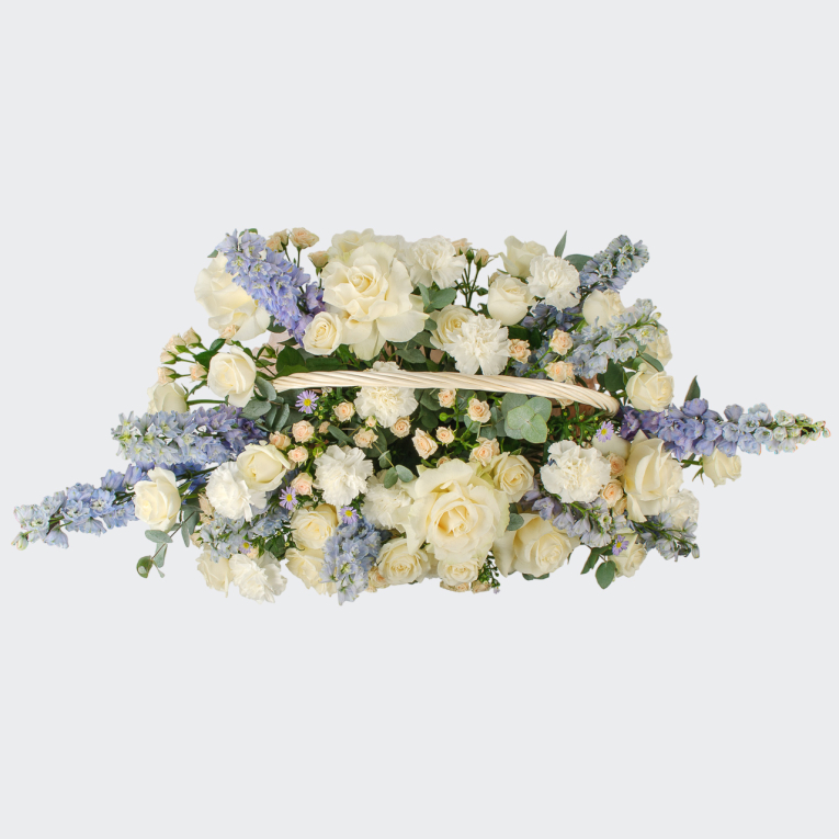 Букет в корзине Завтрак у Тиффани