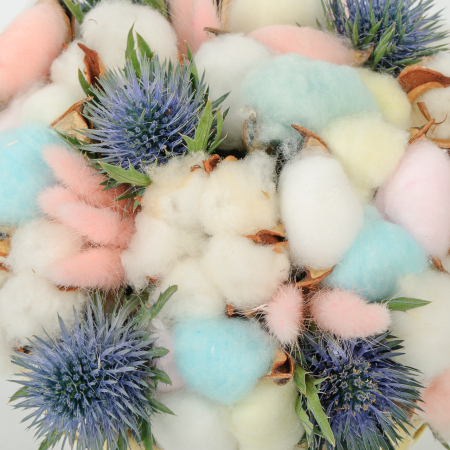 Букет в корзине Добрый ежик