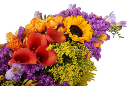 Бабочка из цветов