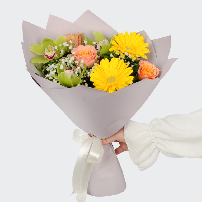 Букет Сказка оранжевого солнца