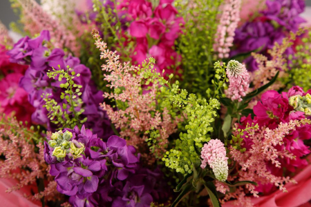 Букет с маттиолой Лесная фея