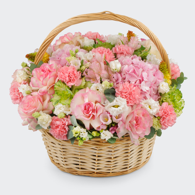Букет в корзине Крылья любви