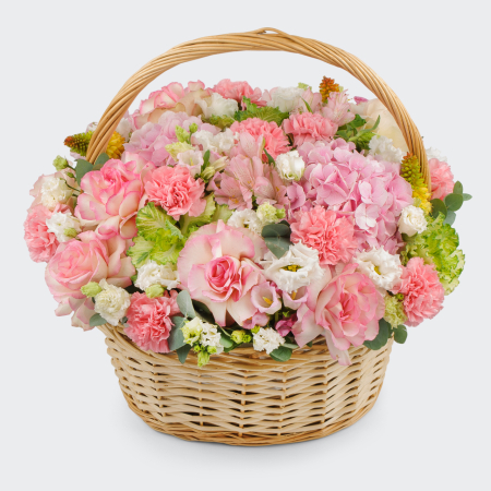 Букет в корзине Крылья любви