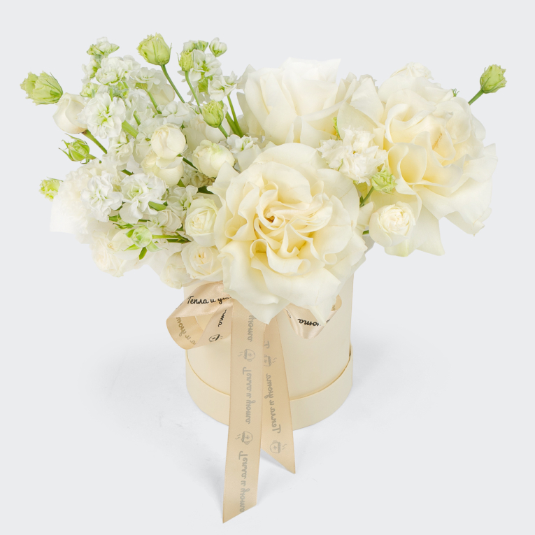 Букет в коробке Уютное утро