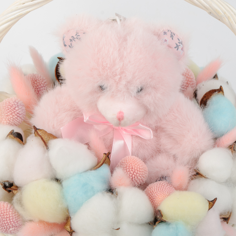 Букет в корзине Розовые грезы