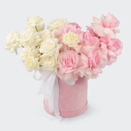 Розы в коробке Параллели чувств (большая)