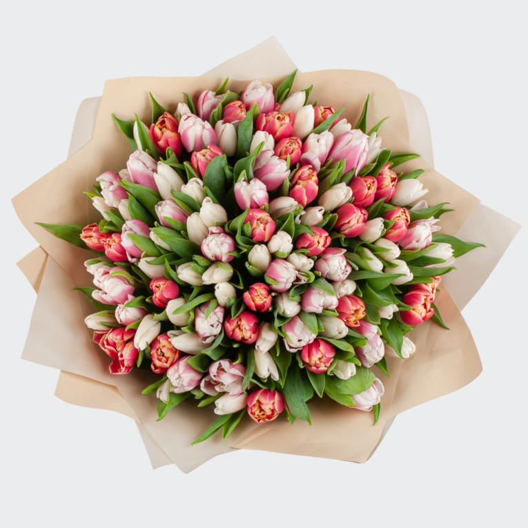 Букет 101 тюльпан Сны феи