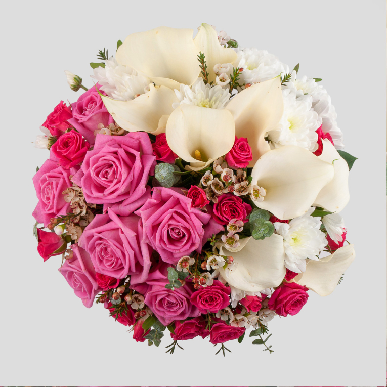 Букет в коробке Розовая корона