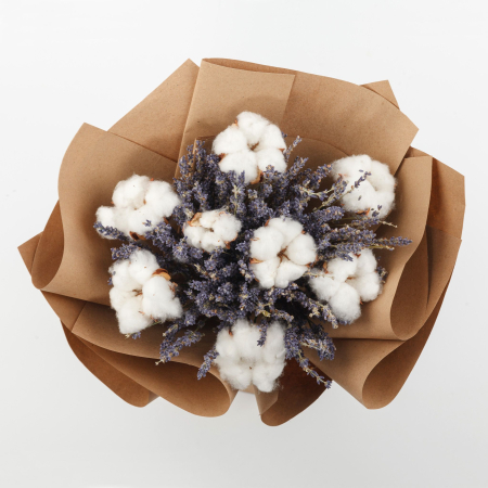 Букет с лавандой Снег в Париже