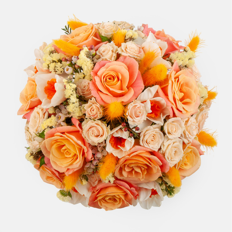 Букет в коробке Персиковый сад