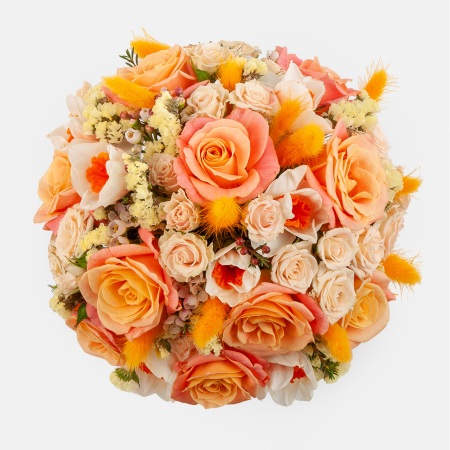 Букет в коробке Персиковый сад