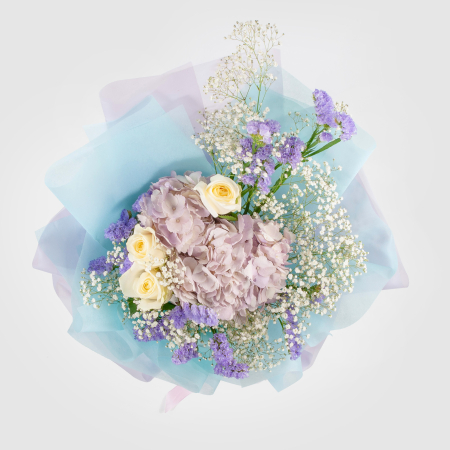 Букет с гортензией Синие сумерки