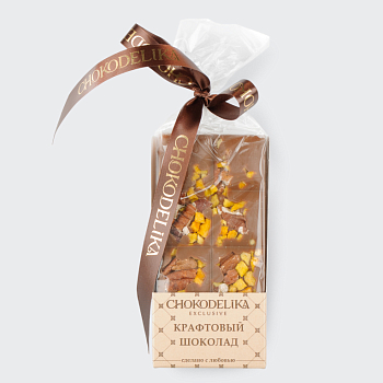 Шоколад молочный Крафтовый микс с пеканом и манго (50г)