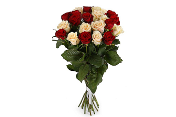 Букет 21 роза микс Букет 21 роза микс