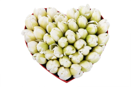 Композиция Весеннее вдохновение (мини), белая