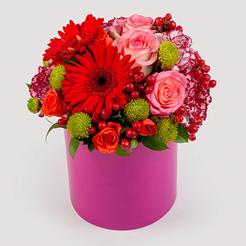 Букет в коробке Костер любви Букет в коробке Костер любви