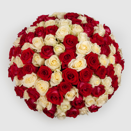 Букет из 101 розы Вера и любовь