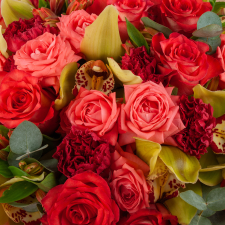 Букет Коралловый рай