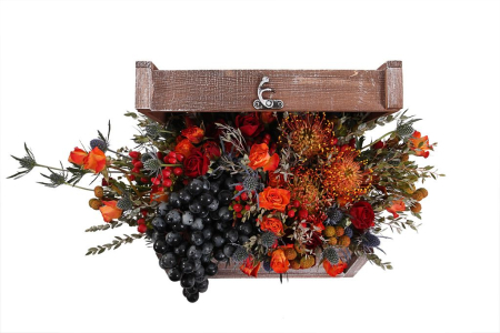 Букет Дары Диониса в шкатулке