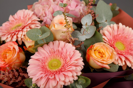 Букет Розовый плен