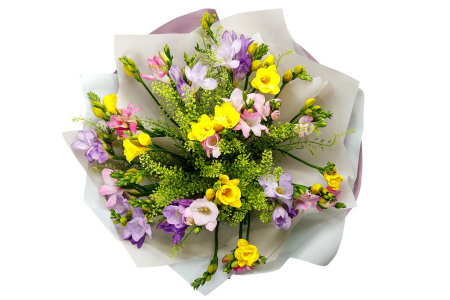 Букет с фрезиями Весенние звезды